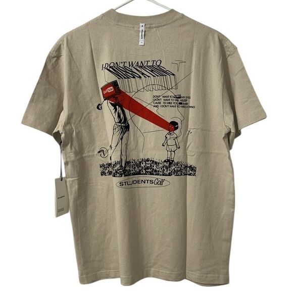 Students Men’s Tan Printed Graphics Cotton Tshirt(Size Small) - Picture 4 of 8